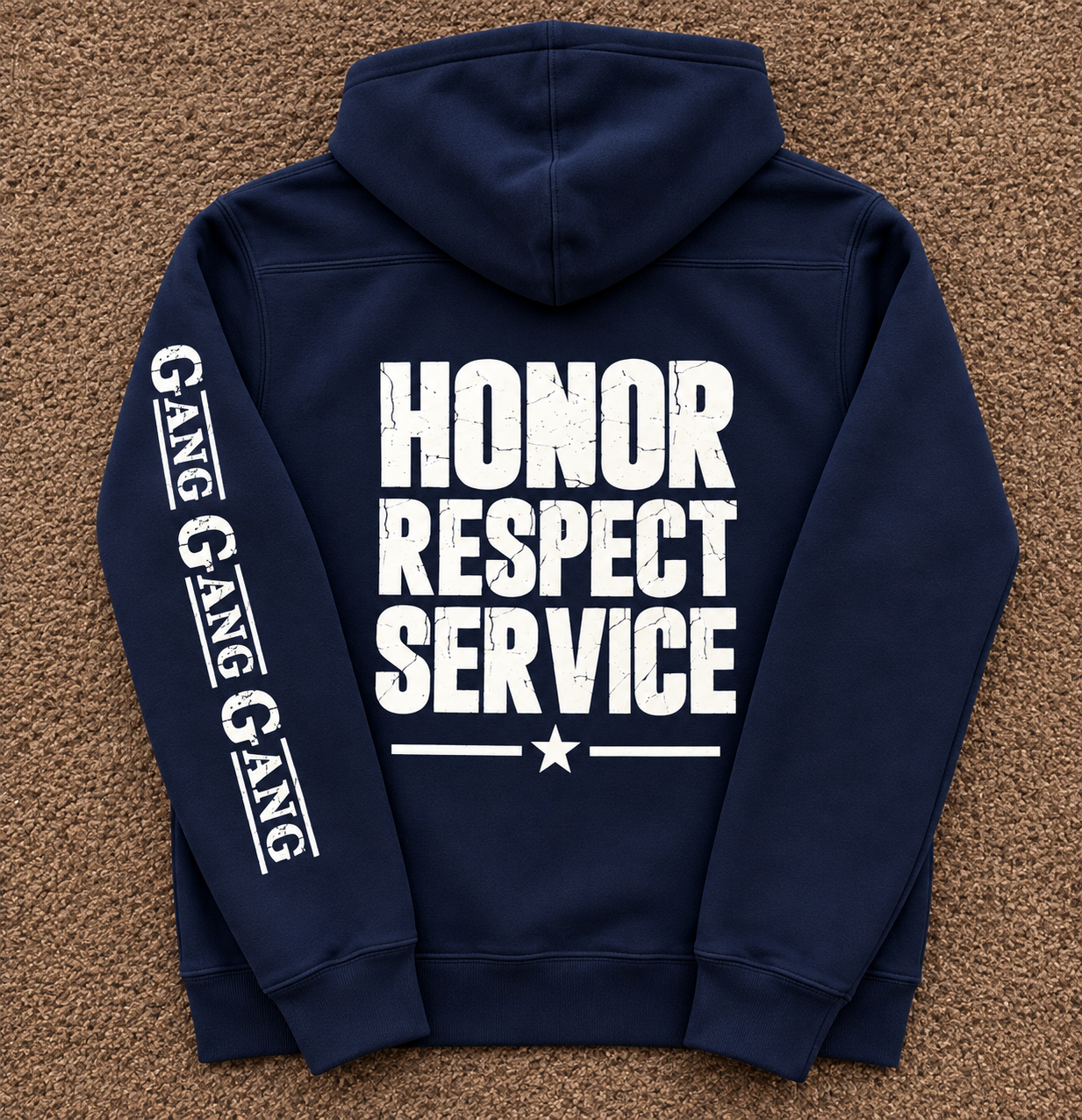 "Honor Respect Service" Hoodie - Image 4